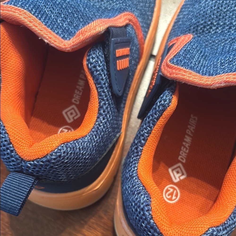 Dream Pairs Blue and Orange Sneakers Slip-On Comfort - Picture 4 of 4